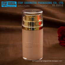 ZB-BN50 50ml round 1st grade pmma eco-friendly luxury lotion pump 50ml acrylic airless bottles